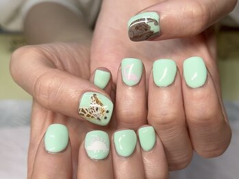 新宿３dネイル 動物ネイル