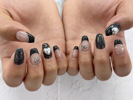 【森】フラッシュ ネイル