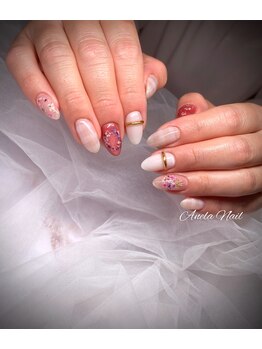 アネラネイル(Anela Nail)/押し花ネイル