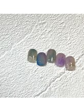 リファインネイル(refinenail)/梅雨色ニュアンスネイル