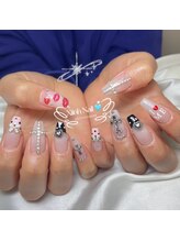 シン(XIINH)/話題クロスガーリーネイル