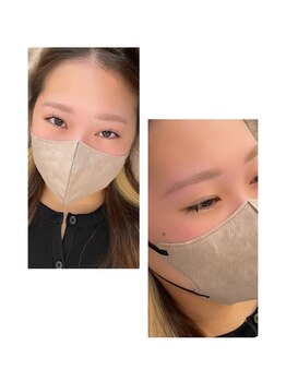イソ(iso.)の写真/眉とまつげの同時施術で一気に垢抜ける♪忙しい大人女性に贈る、洗練された目元と時短を叶えるプロの技術☆