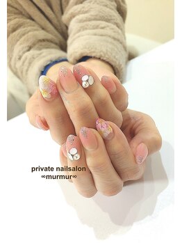 プライベート ネイルサロン マーマ(murmur)/手描きフラワー