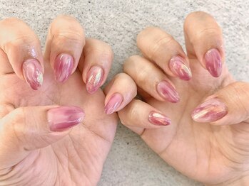 ネイル アヴァンス あべのルシアス店(Nail AVANCE.)/オーロラフィルムネイル 太田