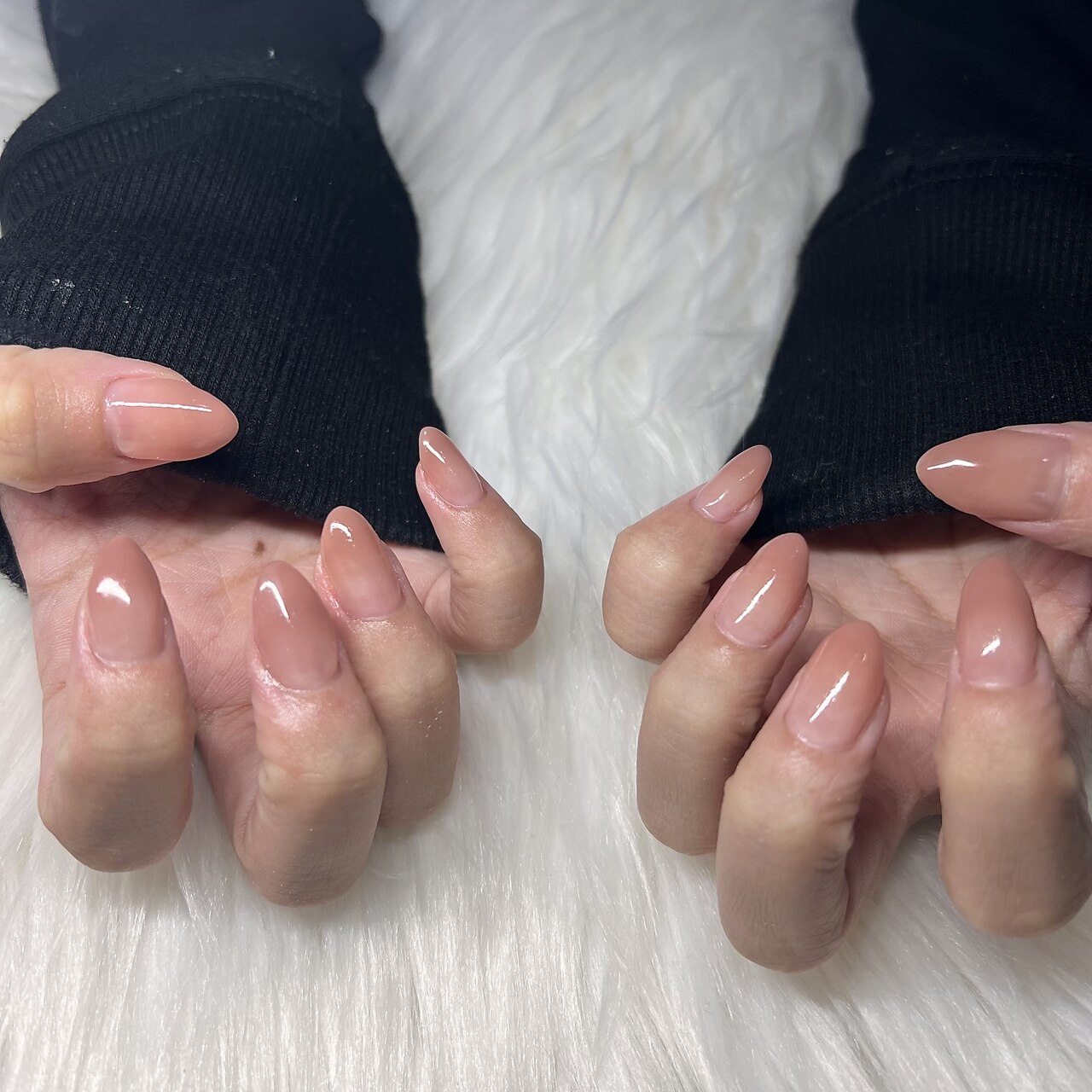 【クチコミ投稿で500off】 オフ込み　hand*カラー、ラメグラデーション\6000
