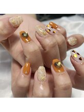 レディスペネイル ノマエ 名駅店(Redispe nail nomae)/orange tweed
