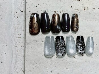 コエネイル 大橋店(Koe nail)/水光マグネット・フレンチネイル