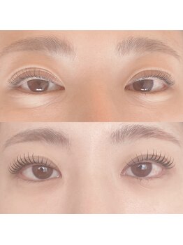 モアアンドモア(More&More)の写真/自まつ毛を活かすパリエク！エクステとパーマの同時施術で上品eyeに☆