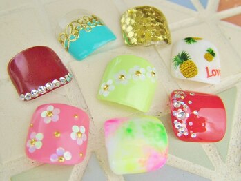 ネイリッシュサロン エー(Nailish Salon A)/カスタムフット2時間コース¥9500