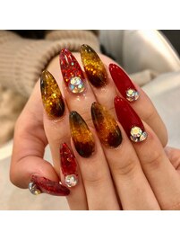 ゴージャスべっ甲ネイル