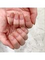 リッシュ(RICHE)&nbsp;上品シアーベージュにゴールド細フレンチネイル！