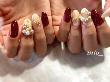ネイルサロン イントゥ(into_)/クリスマスネイル　ツリー　冬