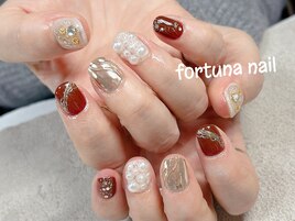 和装お正月ネイル　ミラー