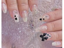 キレイエ ネイルズ(KIREIE NAILS)/キラキラ リボン ガーリー