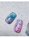 紫陽花ネイル