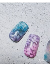 紫陽花ネイル