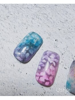 ユーズスタイル(U’style)/紫陽花ネイル