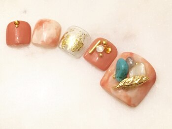 トリート(TREAT)/フットネイル 夏ネイル