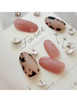 フォレット(Foret)/ベージュ×くすみピンク