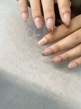 クリア(Clear)/ミラーフレンチ×チェック