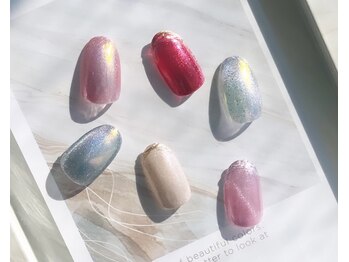 オーロラマグネットネイル