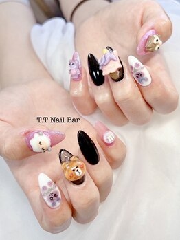 ティティネイルバー(T.T Nail Bar)の写真/《持ち込みデザイン￥7600～》長さ出しで綺麗な指先に◎シンプル～華やかまで豊富なデザインをご用意♪