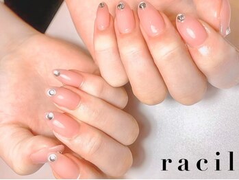 ラシル 鹿児島店(racil)の写真/《＊当日限定！ちゅるん美爪ワンカラー＊¥3,980 (ドライケア込)》美フォルム×艶感で指先に自信◎