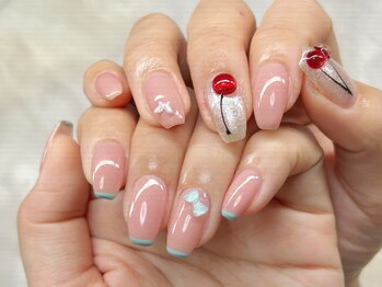 さくらんぼネイル