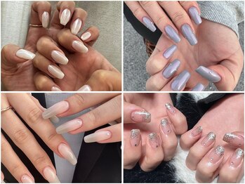 ルル 渋谷駅宮益坂店(Lulu)の写真/《オフ無料♪》手元を美しく魅せるシンプル美。肌馴染みの良いカラーで、オフィスでも浮かない艶ネイル★