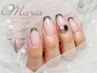 【Hand/アート】クリアベースフレンチネイル(初回オフ込)￥7,700
