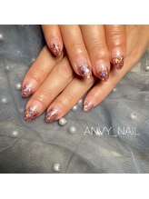 ネイルサロン あんび/ラメグラデーション
