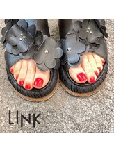 リンク(LINK)/フットネイル　赤