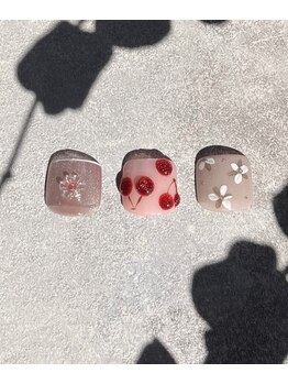 リトルムーン(Little moon)/3月〔foot〕monthly design 1