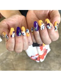 花柄ネイル