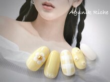アグニークリッシェ(Agunik Riche)/【ギンガムチェックネイル】
