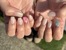 【パラジェル】お花ネイル