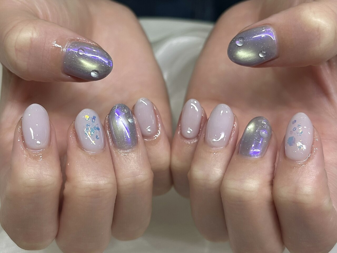 ネイルチップ　成人式ネイル　ニュアンスネイル　梅雨ネイル　夏ネイル　紫陽花ネイル 2026年夏トレンド】紫陽花 梅雨のネイルデザイン集｜人気順｜2ページ目