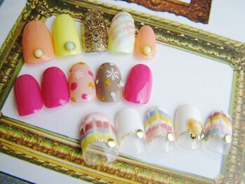 ネイリッシュサロン エー(Nailish Salon A)/カスタムハンド2時間コース¥9500