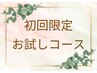＜お試しコース＞もみほぐし45分＋ヘッド15分　￥4100