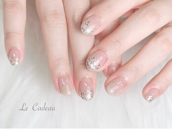 ルカドゥー(Le Cadeau)/ワンカラー＋ラメ＋スタッズ