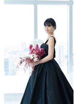 ボディキュア ブライダル美容整体 大阪梅田/憧れのブラックドレス/大阪/梅田