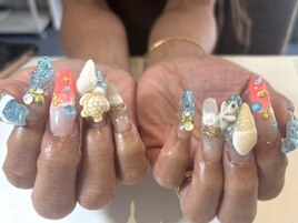 派手ネイル¥12500