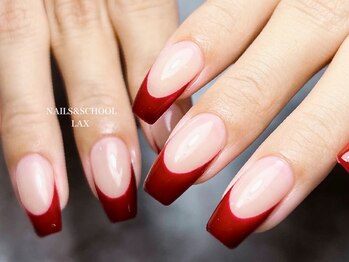 ラックス 神戸元町(LAX)/ベースカラー有 赤フレンチ