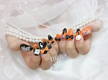 ネイルアンドまつげエクステ リッチエイト 原宿店(Rich8)/ごてごてハロウィンネイル