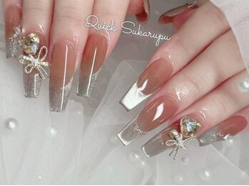 ブラウンロングネイル