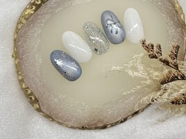 リボン 冬 雪の結晶