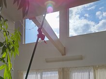 風音(カノン)の雰囲気（光がやさしく射し込み、自然と呼吸が深くなる空間。）