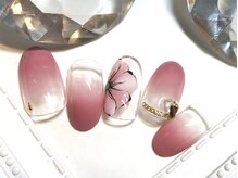 ネイルマジック 仙台一番町店(NAIL MAJIC)/手描きフラワー★￥8800