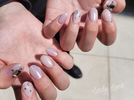 オーロラワンカラー×ストーン