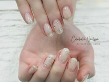 カラーホリック ネイルスパ(Colorholic Nailspa)/ラメグラデーション＋ストーン